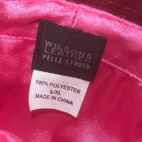 Wilsons Leather Pelle Studio Burgundy Velvet Fedora Hat L/XL Pink Satin Band VTG - Picture 2 of 10